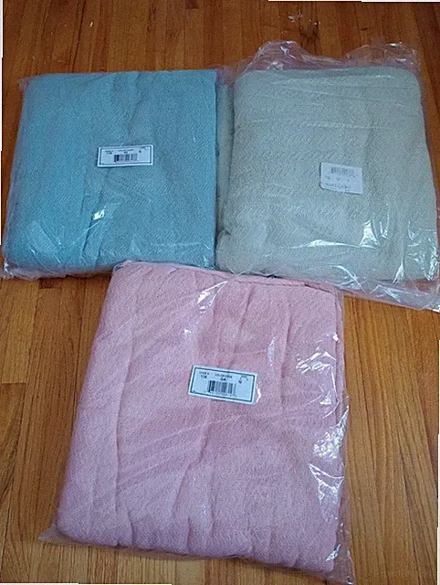 3 Queen Textured Blanket White Blue Pink Easter Baby Shower Gender Reveal Spring