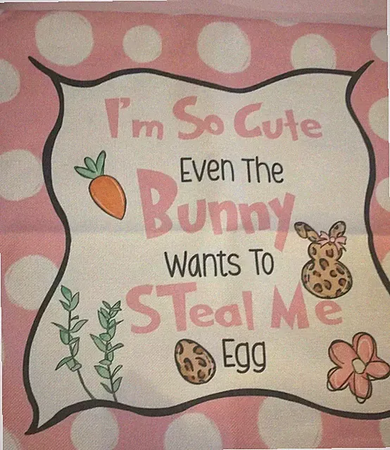 Easter Pillowcase Sham Case Bunny Rabbit Egg Spring Decorative