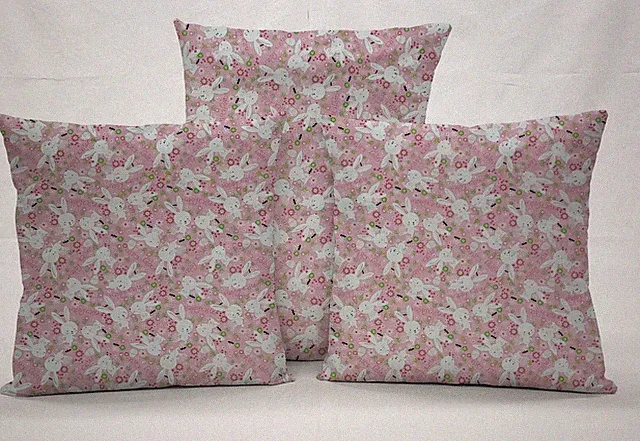 Happy Easter Bunny Pillowcase / Pillow Cover (Many Sizes)