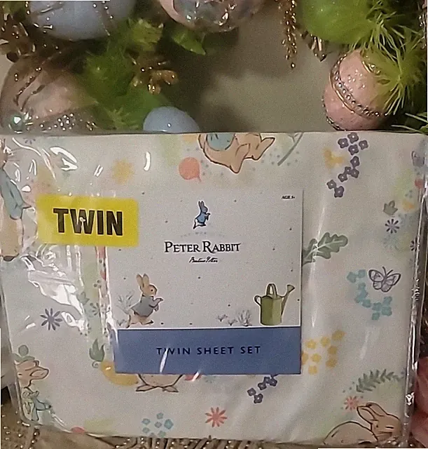 NIP TWIN World of Peter Rabbit by Beatrix Potter 100% Cotton 3pc Sheet Set