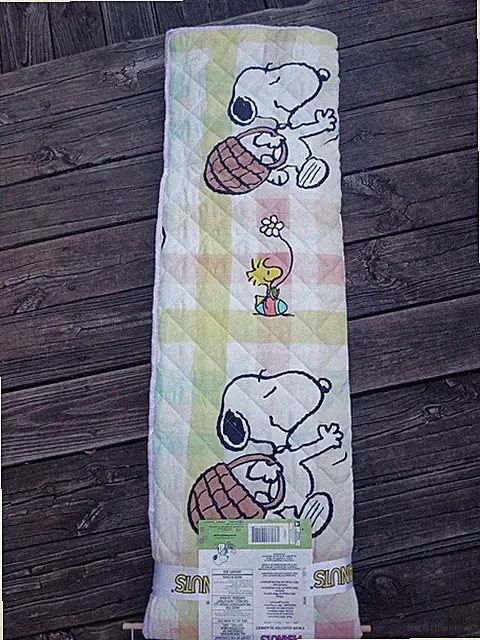 Peanuts Easter quilt twin size
