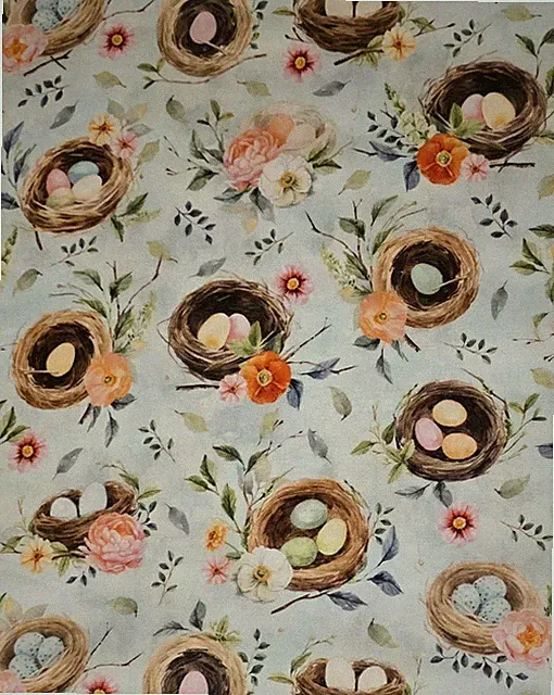 Timeless Treasure - Easter Wonder - Nests Breeze Quilting And Crafting Fabric